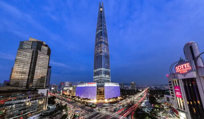 Incheon Airport → Seoul Free Shuttle Bus Tour: Lotte World + Seoul Sky + 1883 Incheon Global Stamp Tour Package