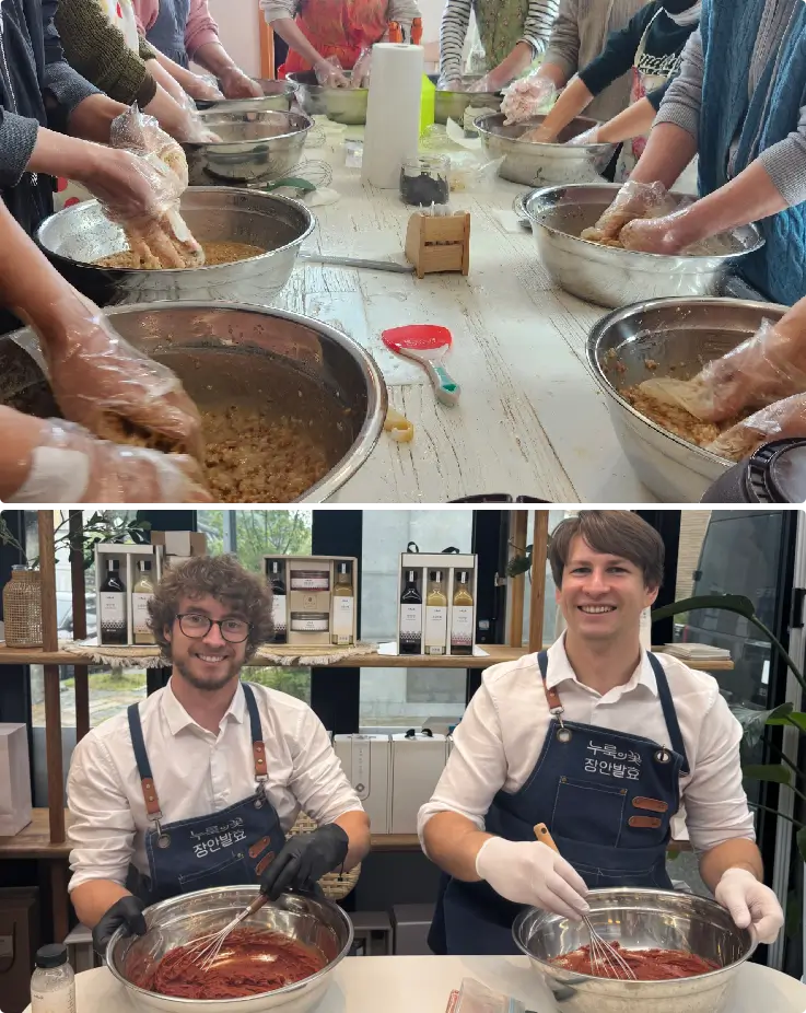 Small-group Korean fermentation class for families and international visitors