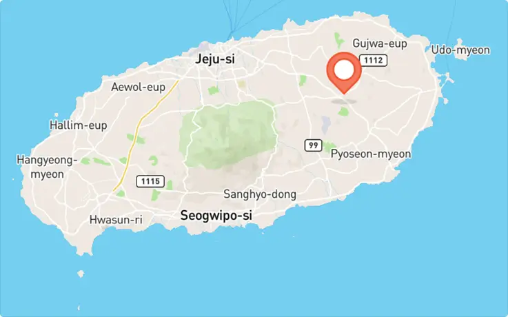 Sky Water Show Theater in Jeju City map