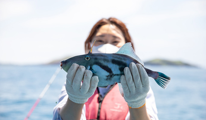 済州島での深海ボート釣り（遮帰島（チャグィド））