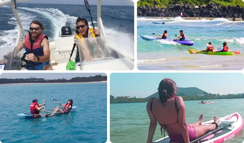Water Sports at Hado Beach, Jeju Island - Kayaking/ Snorkeling/ SUP/ Speedboat Ride