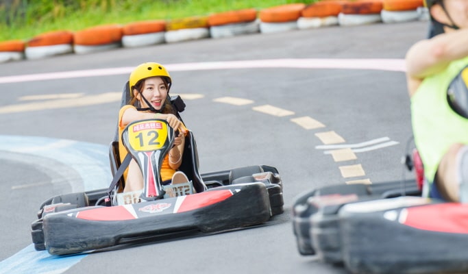 Jeju Leports Land: Go Karting/ Water Sled/ Zipline/ Paintball Experience