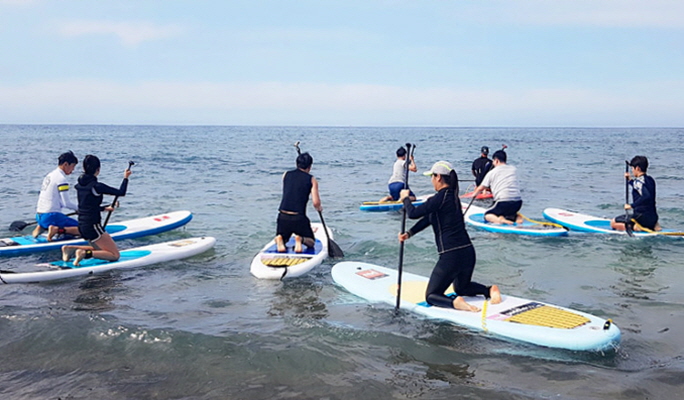Jeju Surfing & SUP Boarding near Samyang Beach