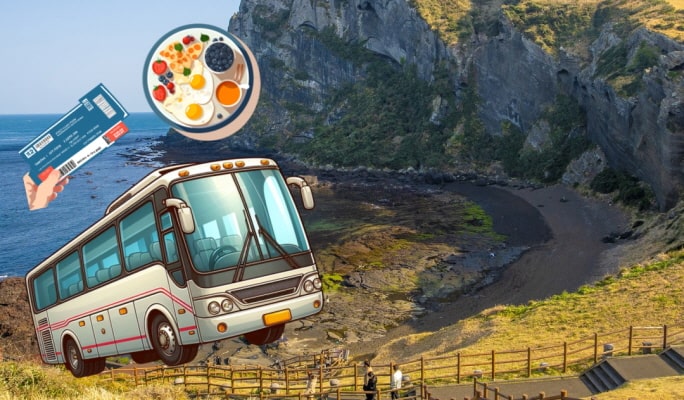 Jeju 1 Day Tour with Lunch & Entrance Included (+Accommodation option) (East/West)