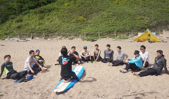 濟州島郭支海水浴場衝浪課程