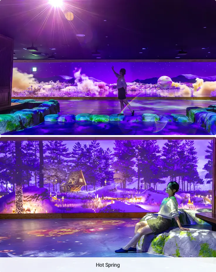 Hot spring themed hall at Jeju Water World