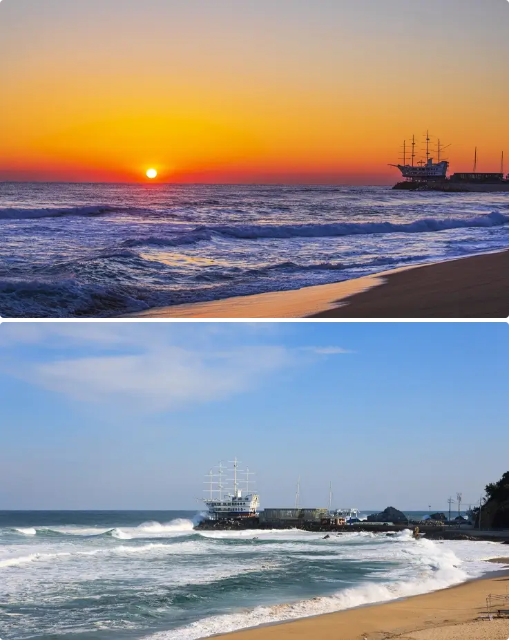 Sunrise at Jeongdongjin Beach