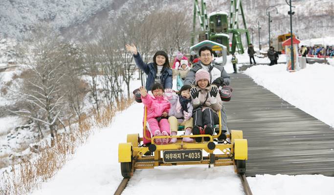 Jeongseon Rail Bike & Sky Walk 1 Day Private Tour