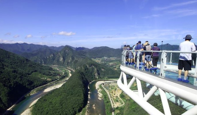 Jeongseon Rail Bike & Sky Walk 1 Day Private Tour