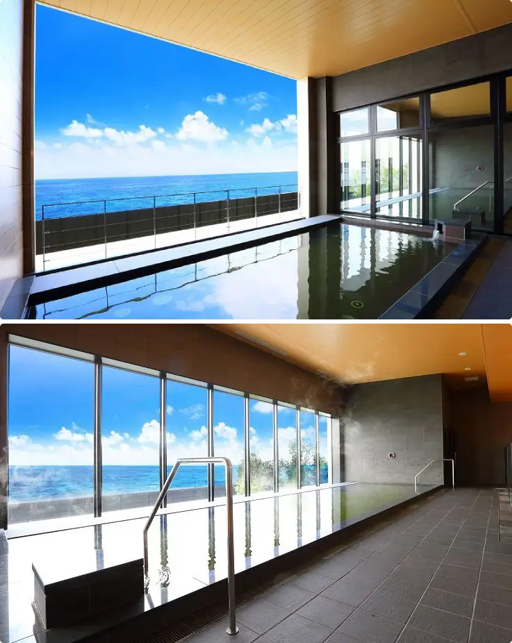 Panoramic ocean view at Senshu-no-Yu