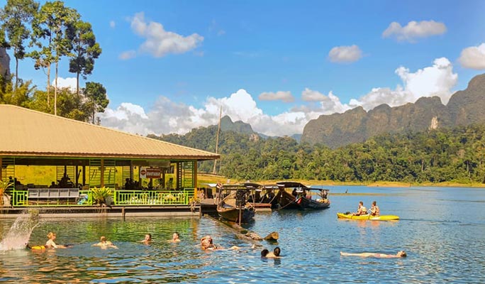 Khao Sok Cheow Lan Lake 1 Day Tour (+ Longtail boat/ Kayak) (+ Lunch) (+ Hotel Transfer) - From Khao Sok/ Khao Lak/ Krabi