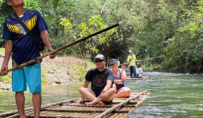 Khao Lak Bamboo Rafting + Waterfall + Turtle Conservation Half Day Tour (+ Hotel Transfer)