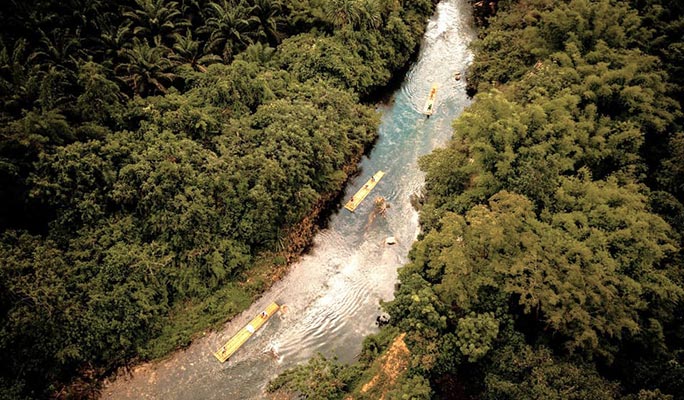 Khao Lak Bamboo Rafting + Waterfall + Turtle Conservation Half Day Tour (+ Hotel Transfer)