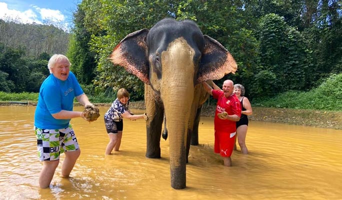 Khao Sok Elephant Sanctuary + National Park Trekking 1 Day Tour (+ Dinner) (+ Hotel Transfer) - From Khao Lak