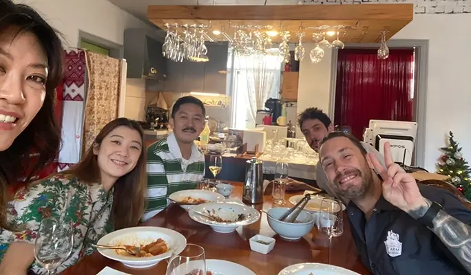 Kimchi Dish Cooking Class + Wine Pairing Experience in Seochon