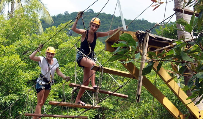 Koh Samui Adventure: Zip Line Tour (Half Day)