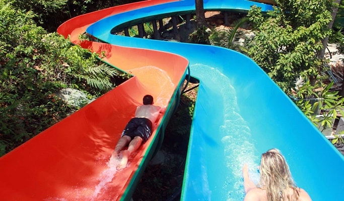 Koh Samui Adventure: Zip Line + Waterfall + Local Market Tour (Half Day)
