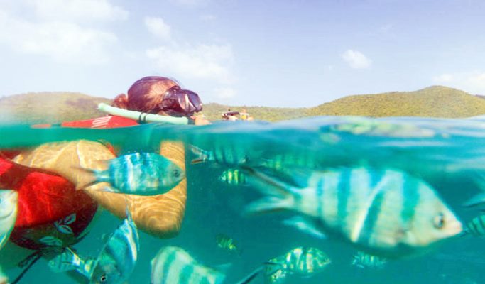 Koh Taen & Koh Mat Sum Tour (+Meal/Snorkeling) (+Kayaking / Fishing / Dolphin-watching options) by Long-tail Boat/Speedboat - from Koh Samui