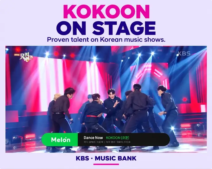 Kokoon show cast on Music Bank
