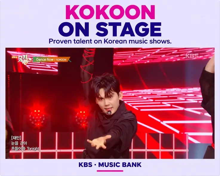 Kokoon show cast on Music Bank
