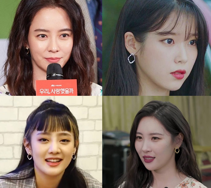 [PRIMAUTE] 少女時代サニー着用☆PURE PETAL CHAIN Earrings Order Primaute Accessories from Korea (Worn by IU, Song Ji