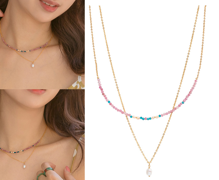 [PRIMAUTE] 少女時代サニー着用☆PURE PETAL CHAIN Earrings Order Primaute Accessories from Korea (Worn by IU, Song Ji