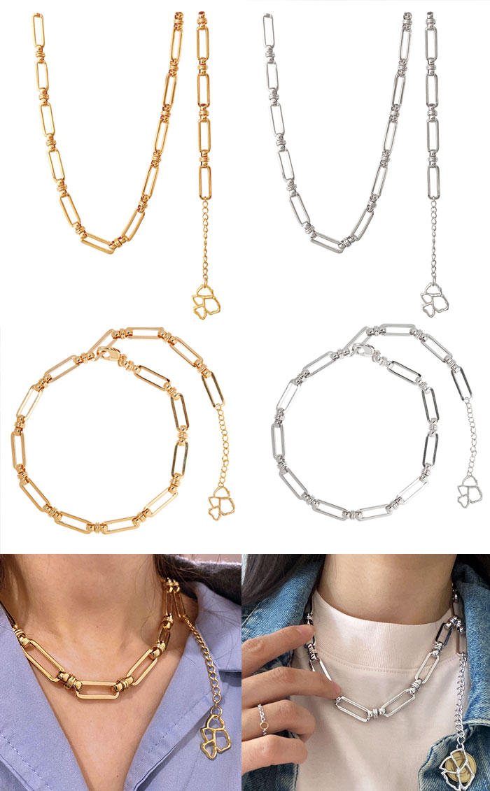 [PRIMAUTE] 韓国☆Round Cubic Necklace PRIMROSE Fine Silver Plated Round Cubic Zirconia Cross