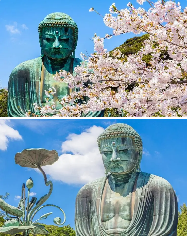 Great Buddha statue at Kotoku-in Temple in Kamakura, Japan