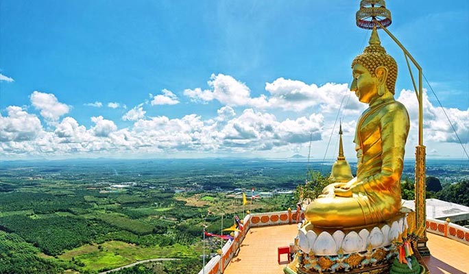 Krabi Jungle 1 Day Tour: Hot Spring + Emerald Pool + Tiger Cave Temple  (+Lunch) (+ Hotel Transfer)