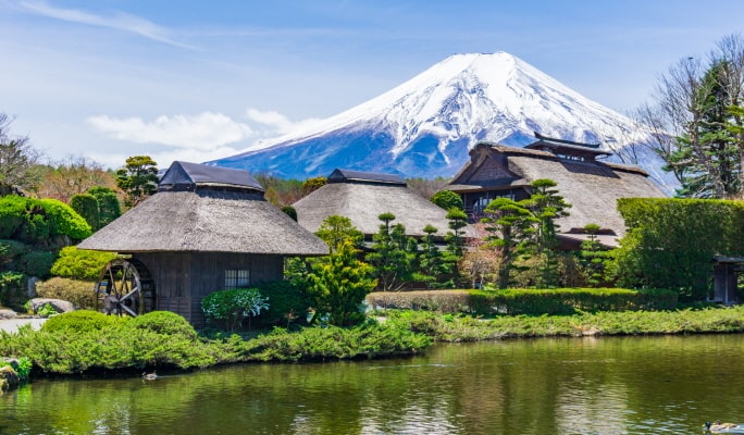 Hakone Ropeway & Pirate Ship & Oshino Hakkai 1 Day Tour from Tokyo