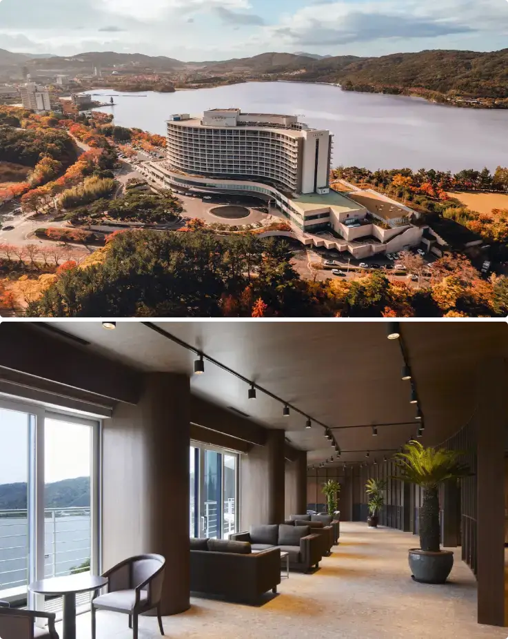 Lahan Select Gyeongju Hotel located right next to the famous Bomun Lake