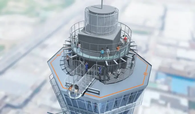 Osaka Tsutenkaku Tower Ticket (+ General Observation Deck, Special Outdoor Observation Deck, Dive & Walk, Tower Slider)