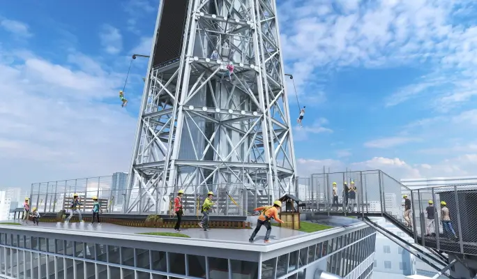 Osaka Tsutenkaku Tower Ticket (+ General Observation Deck, Special Outdoor Observation Deck, Dive & Walk, Tower Slider)