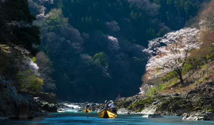 Kyoto Kameoka Hozugawa River Boat Ride Ticket (Join-in / Private Charter Boat Ride)