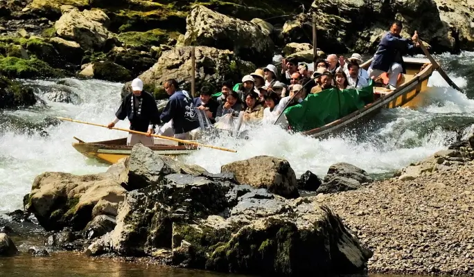 Kyoto Kameoka Hozugawa River Boat Ride Ticket (Join-in / Private Charter Boat Ride)