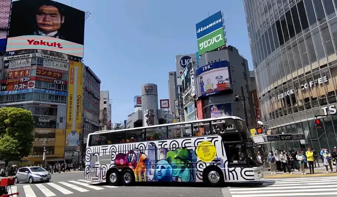 SHIBUYA STREET RIDE Sightseeing Bus Tour - Shibuya Connected Route