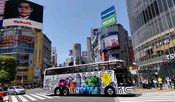 SHIBUYA STREET RIDE Sightseeing Bus Tour - Shibuya Discovery Route
