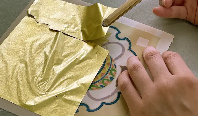 Silk White Fabric Museum & Yuzen Gold Painting Experience
