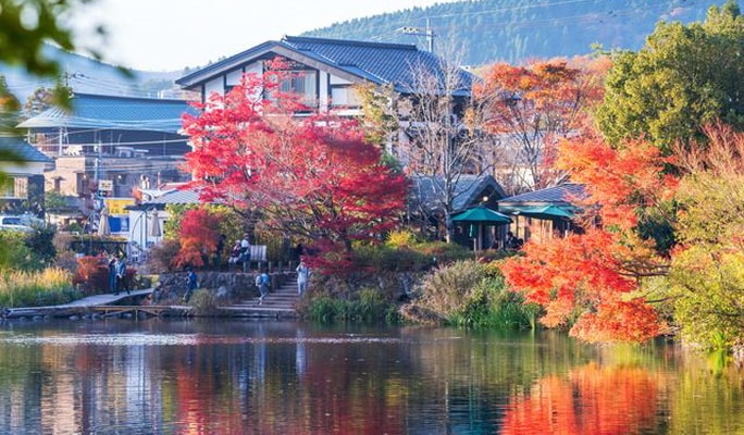 Yufuin & Kyushu Natural Animal Park & Beppu Jigoku 1-Day Tour from Fukuoka