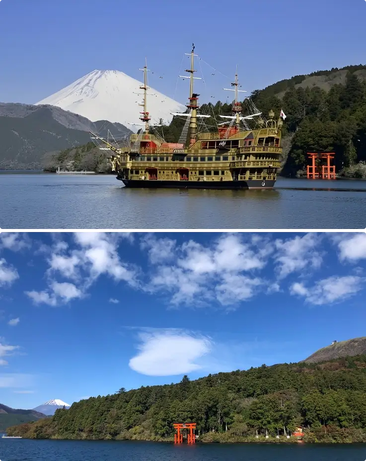 Hakone sightseeing cruise on Lake Ashi