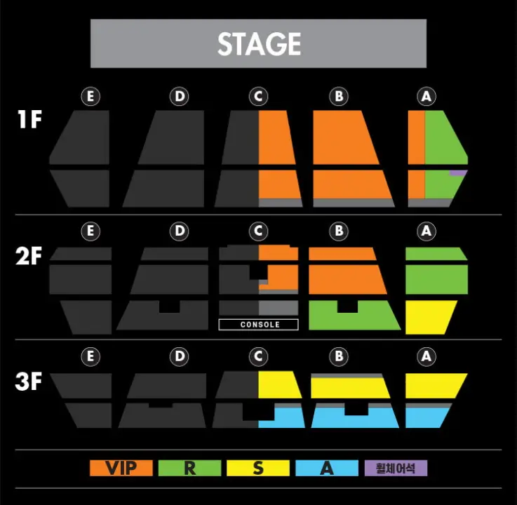 Lion King Live in Concert - Seating map