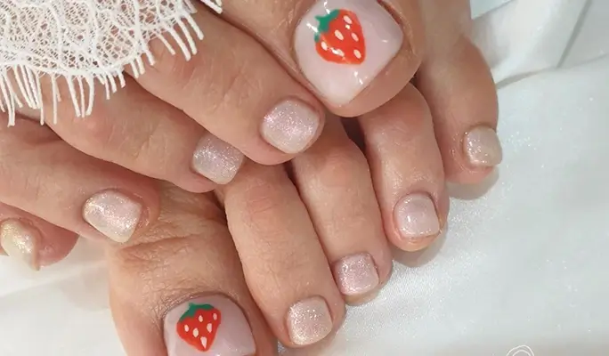 Gel Nail Art and Pedicure at Lira Beauty in Myeongdong