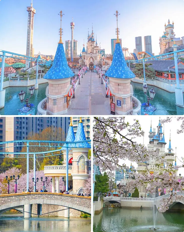 Lotte World in the spring