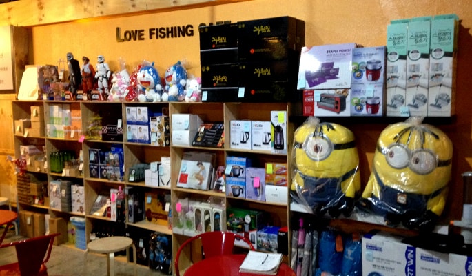 Indoor Fishing Cafe in Hongdae