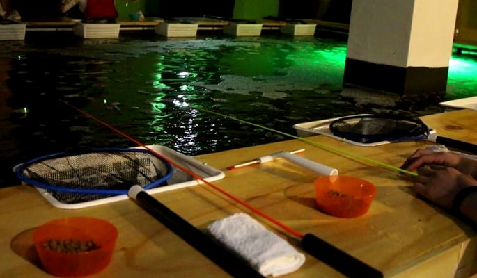 Indoor Fishing Cafe in Hongdae