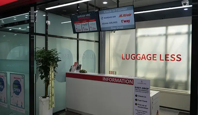 Easy Drop: Luggage Check-in Service in Myeongdong/ Hongdae/ Gangnam COEX (Airport Delivery)