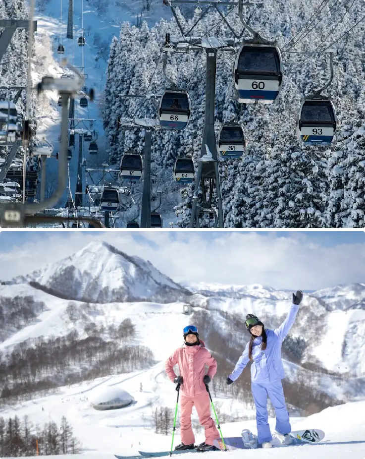 Lift pass and ski rental set included for Maiko Snow Resort