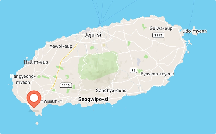 Location of K-Jeju Sea in Jeju Island