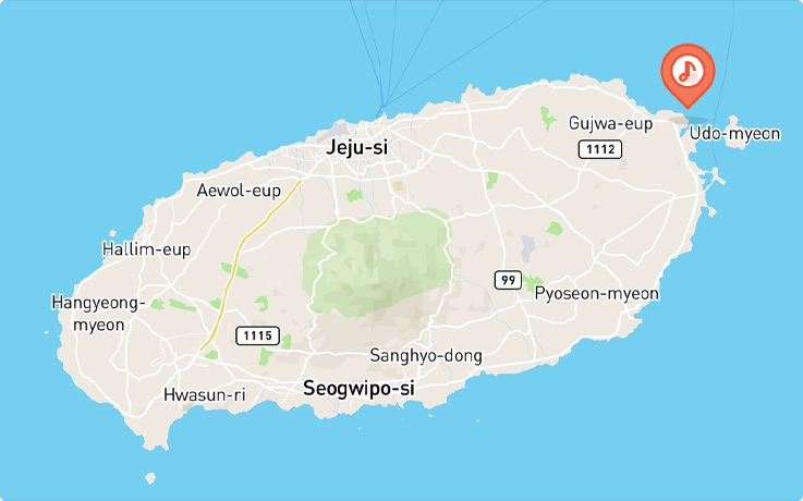 Location of Kayak Fishing in Jeju Island