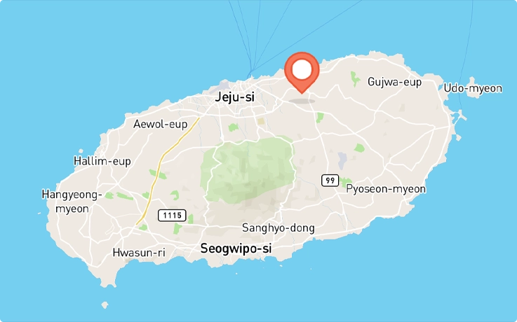 Location of Jeju Leports Land in Jeju Island